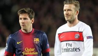 ليونيل ميسي وديفيد بيكهام