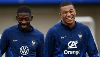 كيليان مبابي وعثمان ديمبلي - منتخب فرنسا