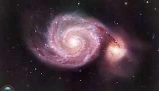 صورة مجرة الدوامة التي التقطها مرصد الختم الفلكي