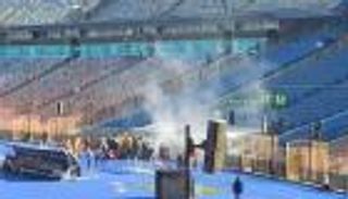 حريق في استاد القاهرة قبل مباراة الأهلي والزمالك (فيديو)