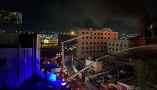 حريق مصنع وسط عمان