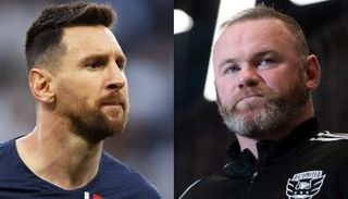 واين روني وليونيل ميسي في الدوري الأمريكي