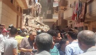 انهيار عقار رشيد في مصر