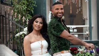 أحمد سعد وروبي في أثناء تصوير الأغنية