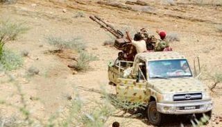 دورية عسكرية للقوات الجنوبية في المحفد - إعلام القوات الجنوبية