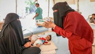 رضيعة يمنية تعاني من المرض - أرشيفية