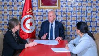 لقاء قيس سعيد مع رئيسة الحكومة ووزيرة المالية