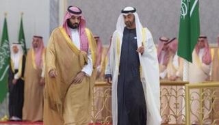 الشيخ محمد بن زايد آل نهيان وولي العهد السعودي في لقاء سابق