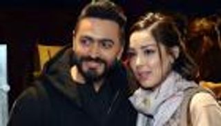 رسالة رومانسية من تامر حسني لطليقته بسمة بوسيل: تجري في دمي