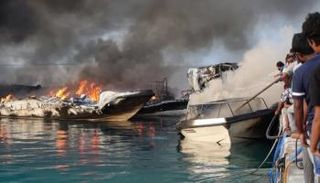 آثار انفجار في المالديف - أرشيفية