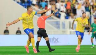 كريستيانو رونالدو في مباراة النصر والرجاء