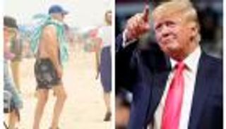 ترامب يعلق على ساقي بايدن ويمنحه لقبا جديدا