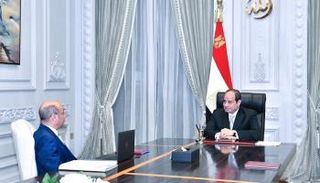 الرئيس السيسي خلال اجتماعه بوزير العدل