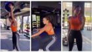 بسمة بوسيل تستعرض رشاقتها داخل "الجيم" في ظهور "جريء" (صور)