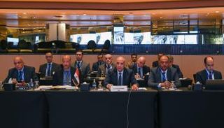 وزير الموارد المائية والري المصري خلال جولة المفاوضات