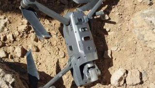 الطائرة المسيرة التي أسقطها الجيش الأردني