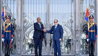 جانب من لقاء الرئيس السيسي ورئيس مجلس السيادة السوداني البرهان