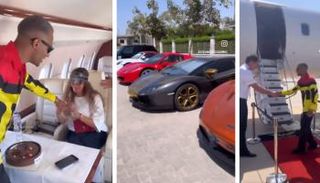 الفنان محمد رمضان وزوجته