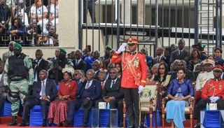 الجنرال نغيما أثناء حفل تأدية القسم