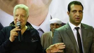مرتضى منصور ونجله أحمد في الزمالك