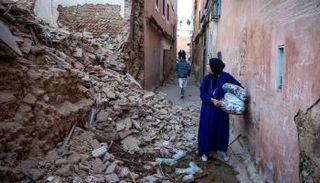 آثار زلزال المغرب