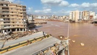 مشاهد من إعصار دانيال في ليبيا
