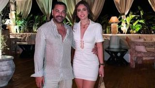 طارق العريان وزوجته نيكول سعفان