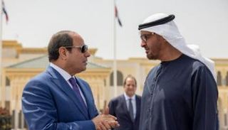 الشيخ محمد بن زايد آل نهيان والرئيس المصري