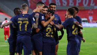 من مباراة النصر وبيرسبوليس في دوري أبطال آسيا