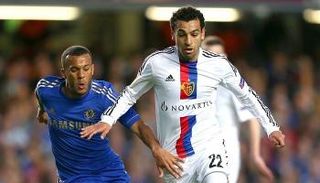 صلاح مع بازل ضد تشيلسي في الدوري الأوروبي