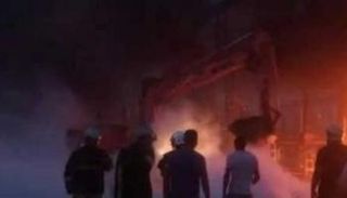 صورة من أمام محطة الكهرباء بـ