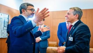 جانب من لقاءات الشيخ عبدالله بن زايد آل نهيان وزير الخارجية بنيويورك