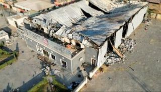 قاعة الأفراح المحترقة في العراق