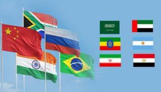 أعلام دول بريكس الجديدة والحالية