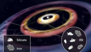 عمليات الرصد عثرت على مركبات سيليكا وحديد، كالتي توجد في الكواكب الصخرية 