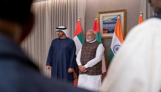 الشيخ محمد بن زايد آل نهيان وناريندرا مودي