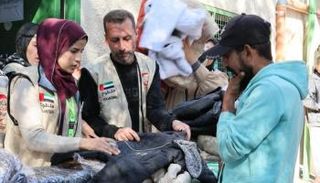 جانب من المساعدات الإماراتية