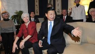 الرئيس الصيني في منزل لاندي عام 2012