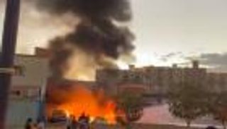 حريق هائل بمحطة وقود في السعودية.. وسقوط ضحايا (فيديو)