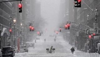 الثلوج في نيويورك