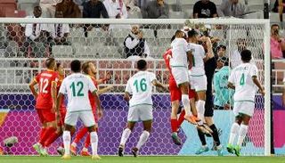 يحيى الغساني من مباراة عمان وقيرغيزستان