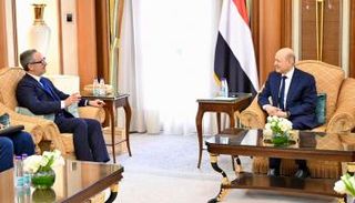 العليمي مع رئيس بعثة الاتحاد الأوروبي لدى اليمن