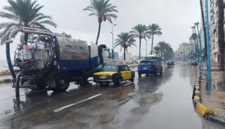 تأثر شوارع الإسكندرية بالأمطار - أرشيفية