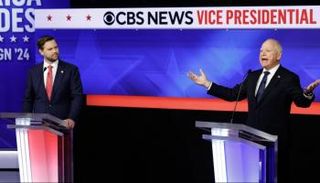 والز وفانس خلال المناظرة