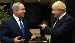 بنيامين نتنياهو وبوريس جونسون