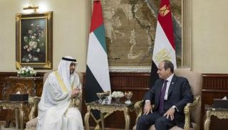 الشيخ محمد بن زايد آل نهيان والرئيس المصري