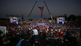 الرئيس الأمريكي السابق ترامب في بنسلفانيا