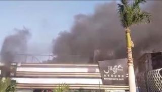 حريق فندق الفورسيزون في الجيزة
