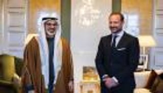 خالد بن محمد بن زايد وولي عهد النرويج يبحثان العلاقات الثنائية