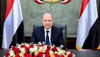 رئيس مجلس القيادة الرئاسي في اليمن رشاد العليمي